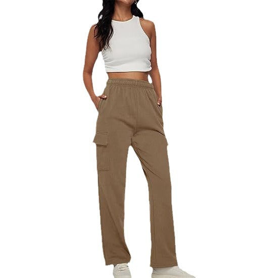 Damen Cargo-Hose mit elastischem Bund und praktischen Seitentaschen Stalluxe