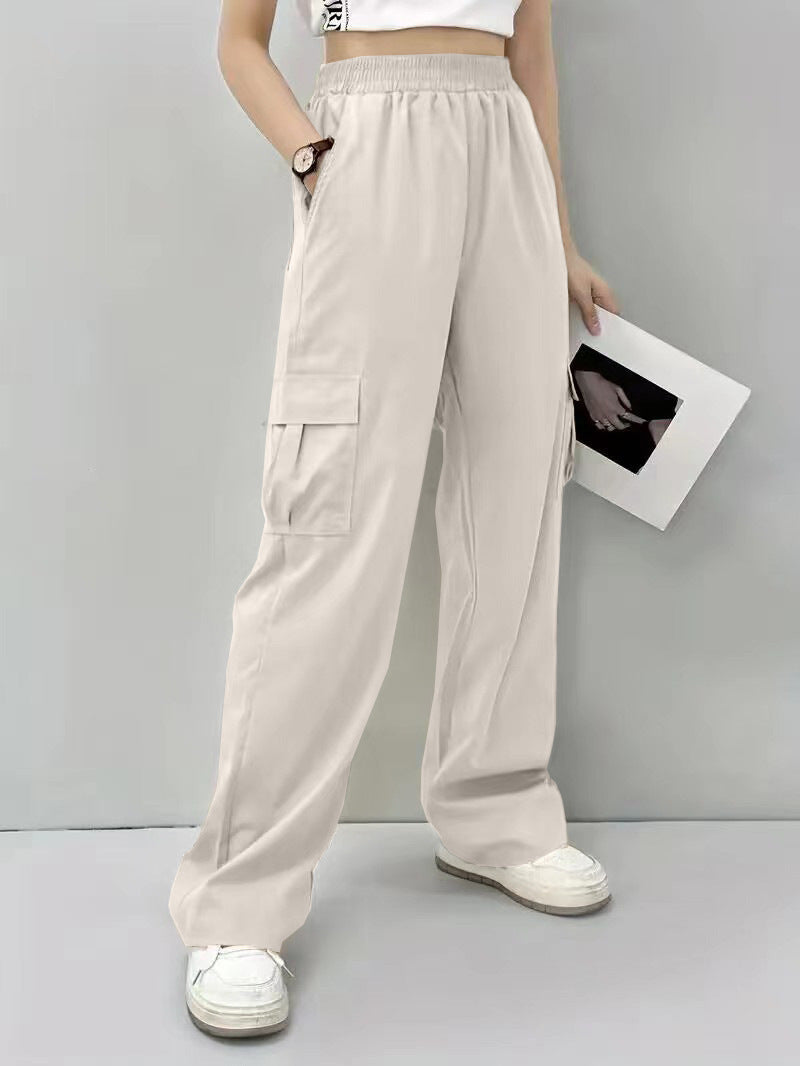 Damen Cargo-Hose mit elastischem Bund und praktischen Seitentaschen Stalluxe
