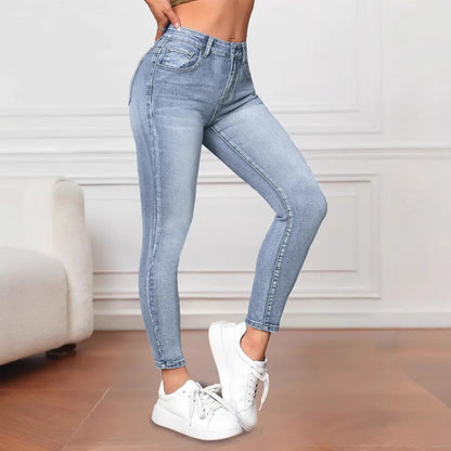 Damen Skinny Jeans mit hohem Bund und ausgeprägtem Stretch Stalluxe