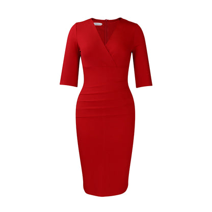 Damen figurbetontes Cocktailkleid Stalluxe Rot
