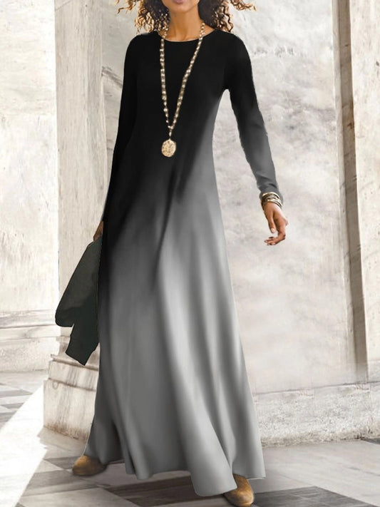 Damen Maxikleid mit elegantem Farbverlauf Stalluxe