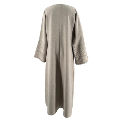 Damen elegante Maxikleid mit modischen Trompetenärmeln und feinen Details Stalluxe