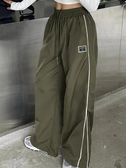 Damen Weiter Sporthose mit seitlichen Reisverschlusstaschen und elastischem Bund Stalluxe