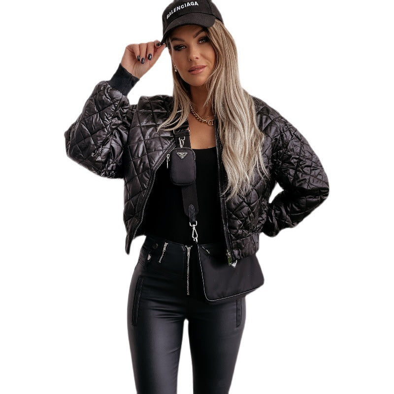 Damen Steppjacke im sportlichen Design mit elastischen Bündchen Stalluxe