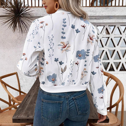 Damen bedruckte Bomberjacke Stalluxe