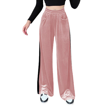 Damen Weite Sommerhose mit elastischem Bund und seitlichen Taschen Stalluxe