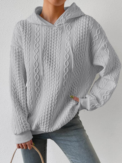 Damen Bequemer Kapuzenpulli mit strukturiertem Design Stalluxe