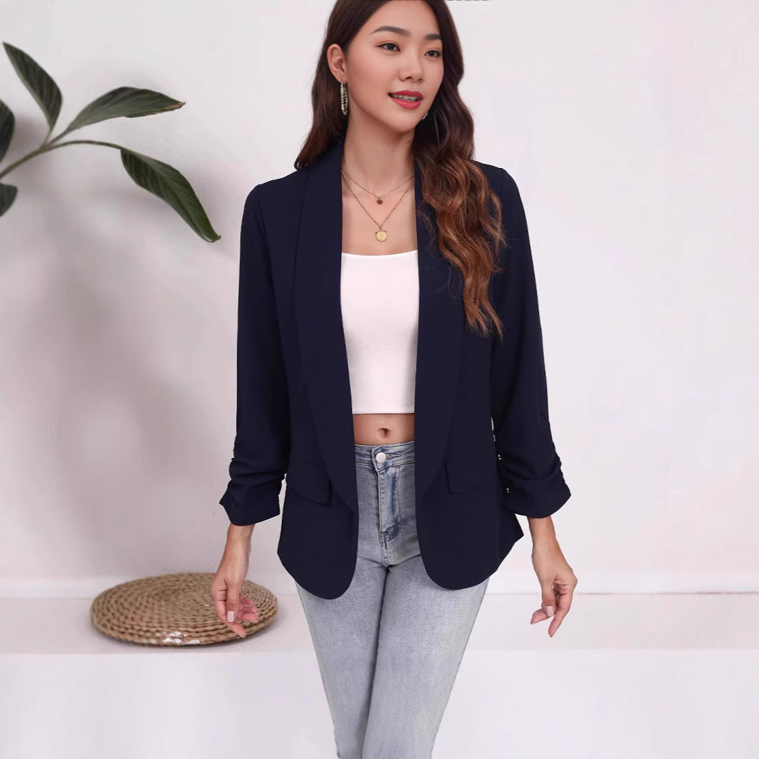 Damen Eleganter Blazer mit lässigem Schnitt und praktischen Taschen Stalluxe
