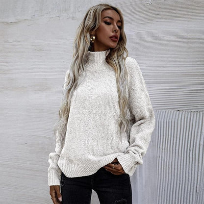 Damen Pullover mit hohem Kragen und lässigem Oversized-Schnitt Stalluxe