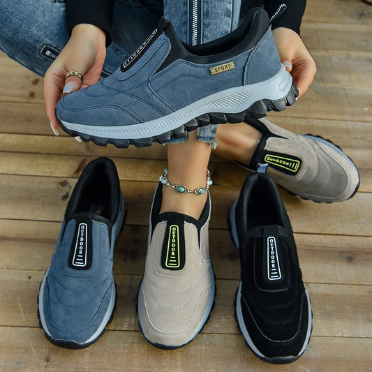 Damen Sportliche Slip-On Sneakers mit ergonomischer Dämpfung Stalluxe