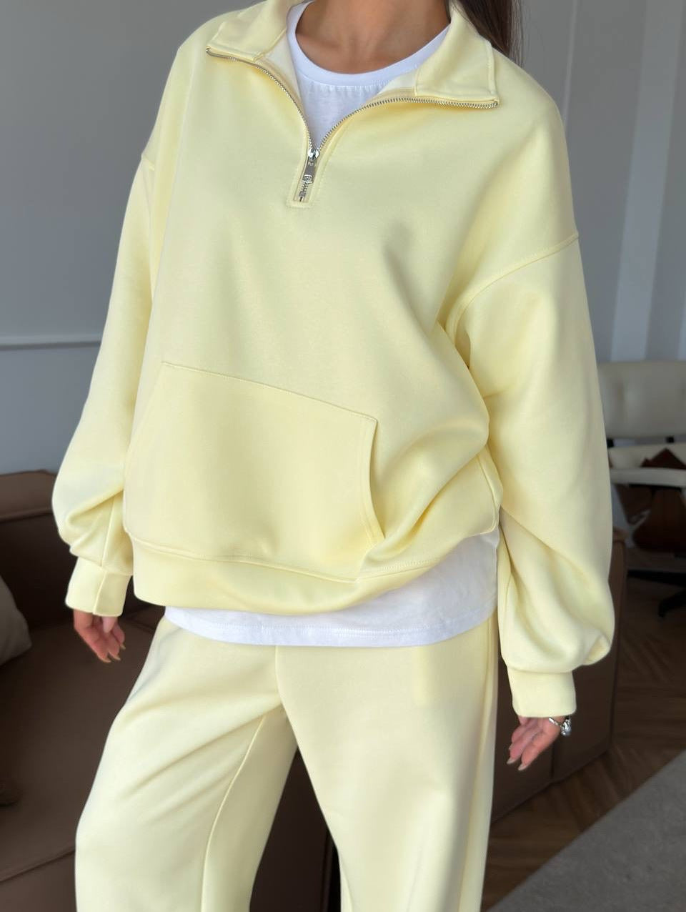 Damen Casual Oversized Hoodie und weite Relax-Hose Set Stalluxe