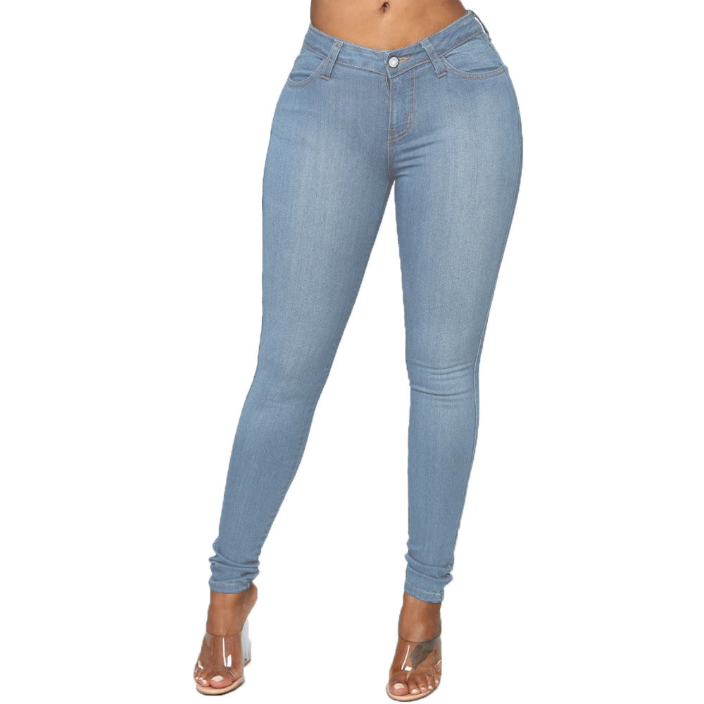 Damen High-Waist Skinny Jeans Stalluxe