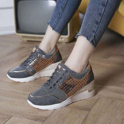 Damen Sportliche Lauf- und Freizeitschuhe mit atmungsaktiven Mesheinsätzen Stalluxe