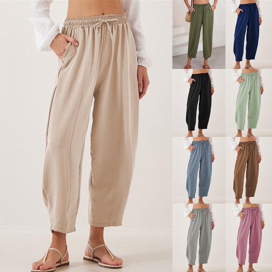 Women's Relaxed Fit Lightweight Trousers Stalluxe