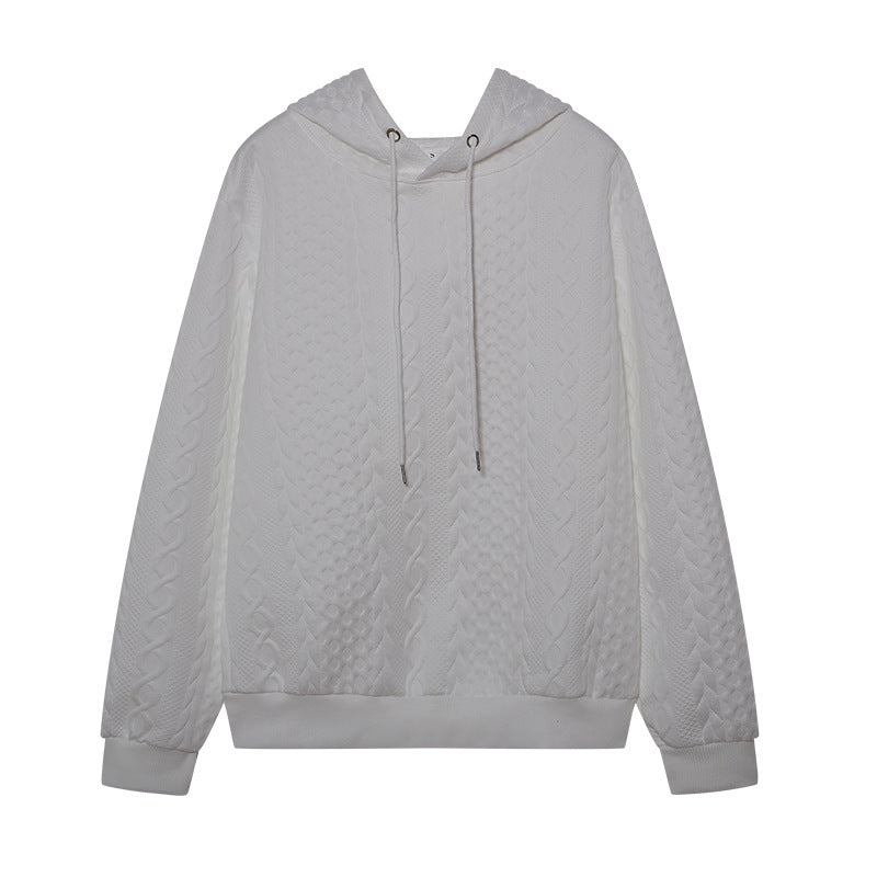 Damen Bequemer Kapuzenpulli mit strukturiertem Design Stalluxe
