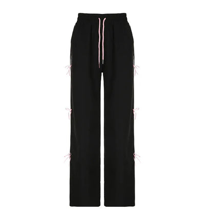 Damen Sportliche Freizeithose mit modernen Schnürdetails Stalluxe