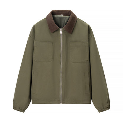 Damen Übergangsjacke mit modischem Cordkragen und praktischen Taschen Stalluxe