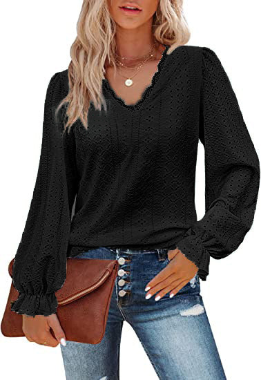 Damen Bluse mit romantischem Schnitt und detailreicher Stickerei Stalluxe