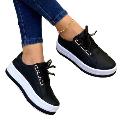 Damen Modische Plateau-Sneaker Stalluxe