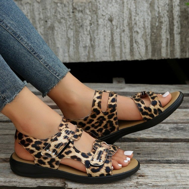 Damen Komfort-Sandalen mit verstellbaren Riemen und anatomischem Fußbett Stalluxe
