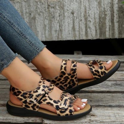 Damen Komfort-Sandalen mit verstellbaren Riemen und anatomischem Fußbett Stalluxe