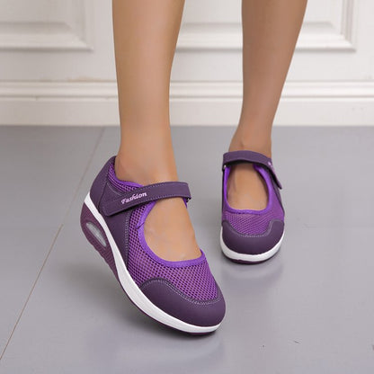Damen Komfortable Slip-On Sneakers mit atmungsaktiver Netzstruktur Stalluxe
