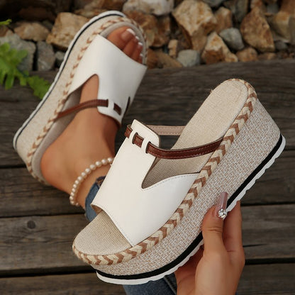 Damen Wedge-Pantoletten mit raffiniertem Design und gepolstertem Fußbett Stalluxe