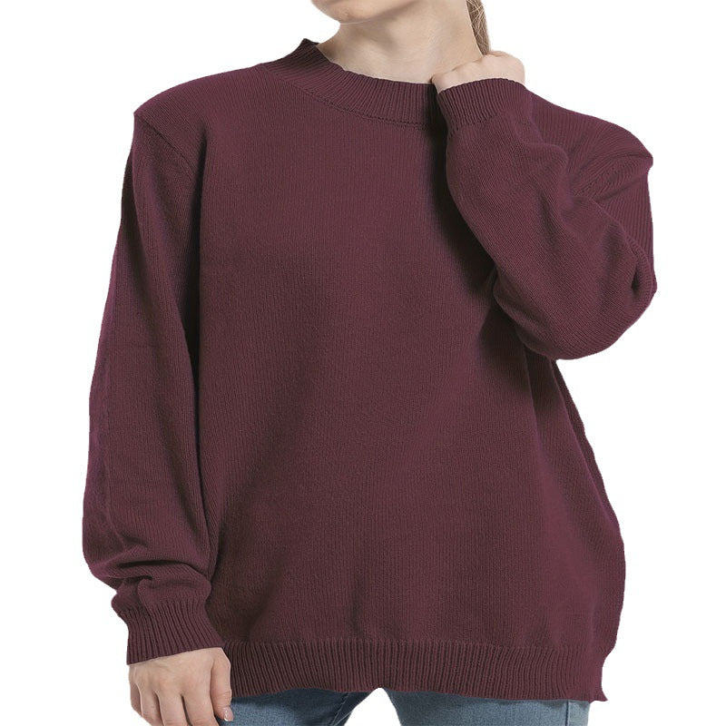 Damen Grobstrickpullover mit Rundhals und lässigem Schnitt Stalluxe