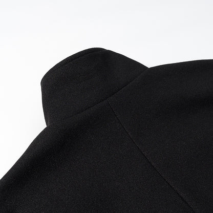 Damen cropped Blousonjacke mit elegantem Stehkragen und Knopfverschluss Stalluxe
