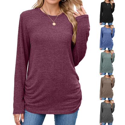 Damen Langearmshirt mit Raffung Stalluxe