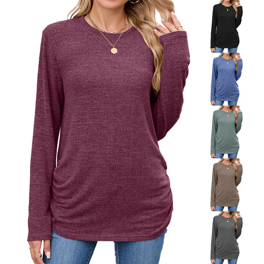 Damen Langearmshirt mit Raffung Stalluxe