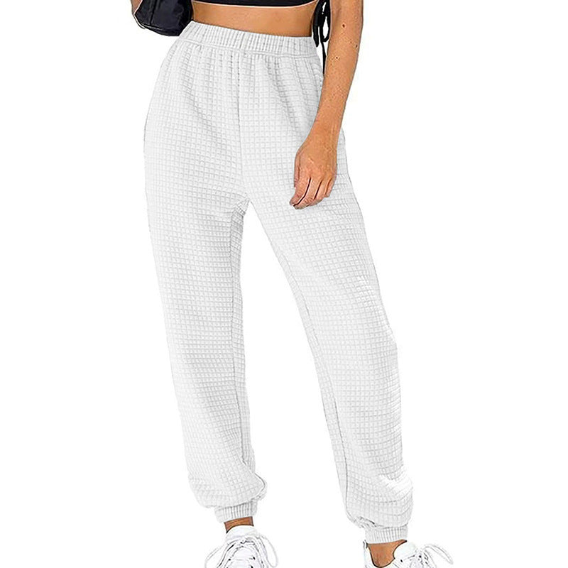 Damen Waffelstrick Jogginghose Stalluxe