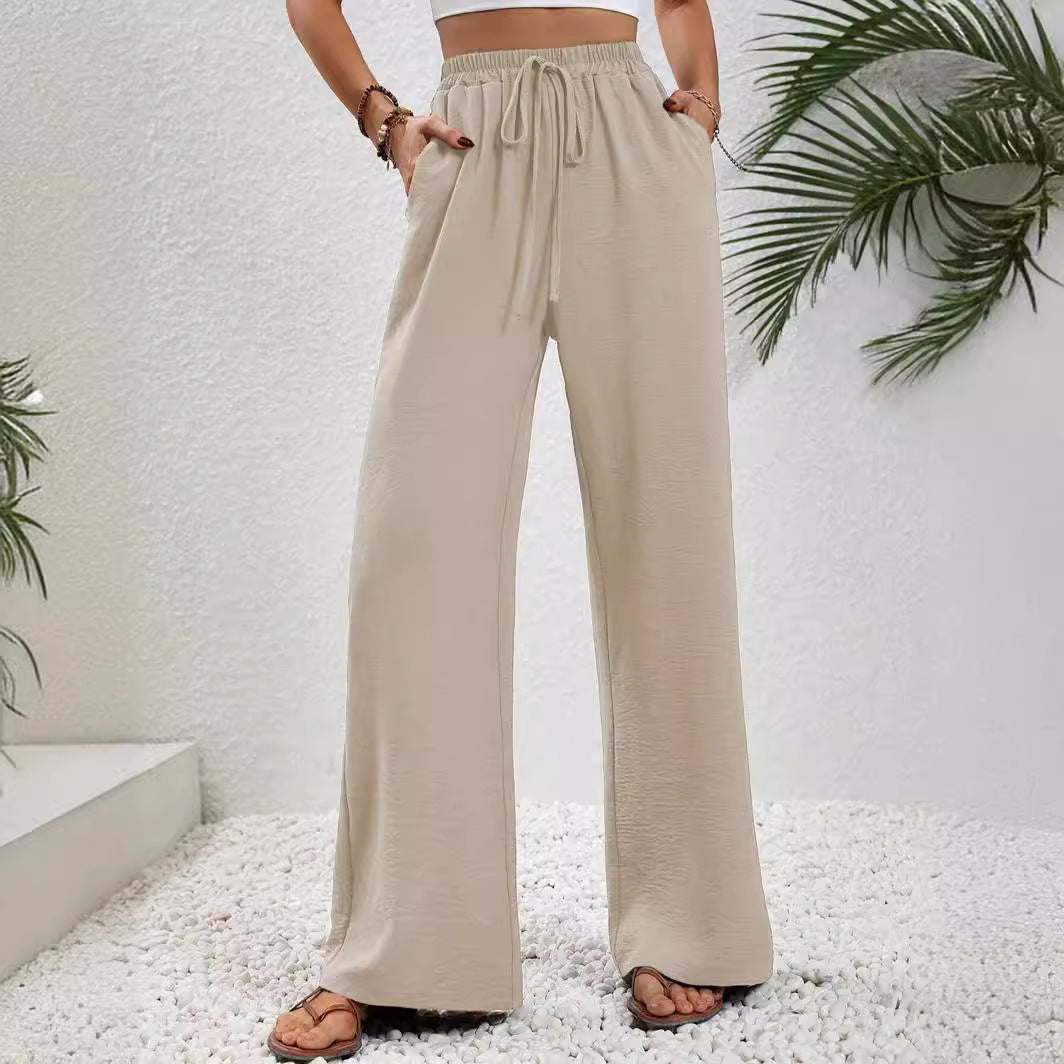 Damen Weite Freizeit-Hose mit elastischem Bund und praktischen Taschen Stalluxe