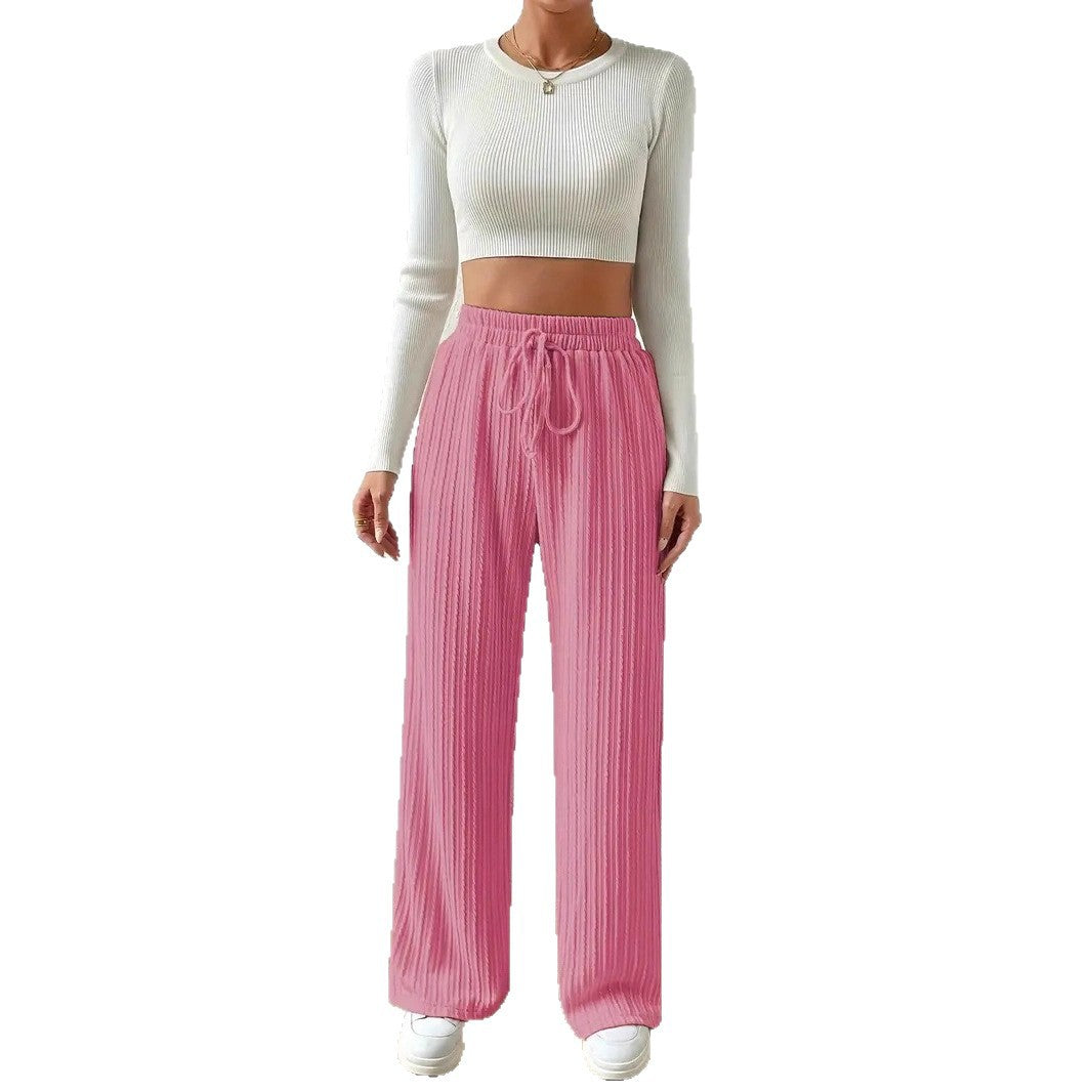 Damen Bequeme Stoffhose mit strukturierter Oberfläche Stalluxe
