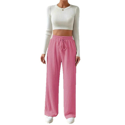 Damen Bequeme Stoffhose mit strukturierter Oberfläche Stalluxe