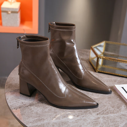 Damen Modische Stiefel im klassischen Design Stalluxe