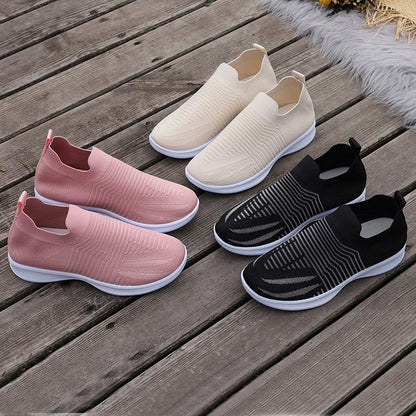 Damen Komfortable Slip-On Sneakers mit atmungsaktivem Obermaterial Stalluxe