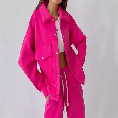 Damen Freizeit-Jogginganzug mit lässiger Passform und praktischen Taschen Stalluxe