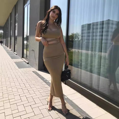 Damen crop-top und längerer Rock Set Stalluxe