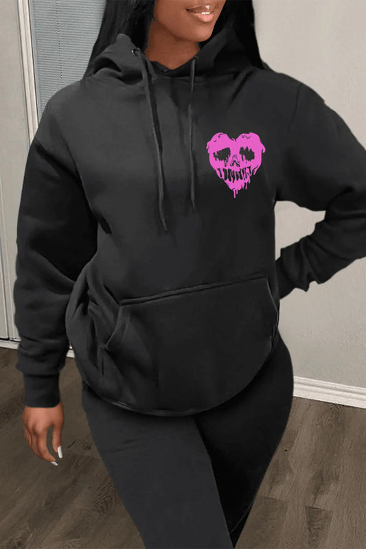 Herren Kapuzenpullover mit einzigartigem Totenkopfdesign Stalluxe