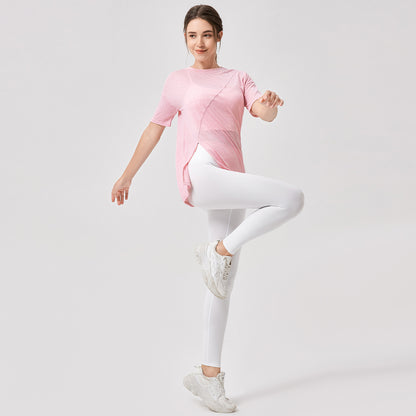 Damen Sportliches, luftiges Oberteil mit innovativem asymmetrischem Design Stalluxe