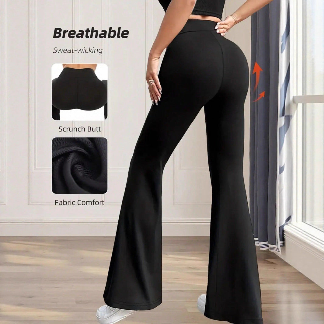 Damen Hochwaisted Flared Leggings Stalluxe