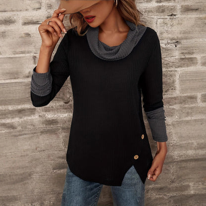 Damen Pullover mit modischem Kragen Stalluxe