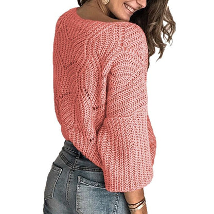 Damen luftiger Strickpullover mit lässigem Schnitt Stalluxe