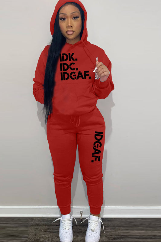 Damen Hoodie- und Jogginghose Set mit beeindruckendem Slogan-Design Stalluxe