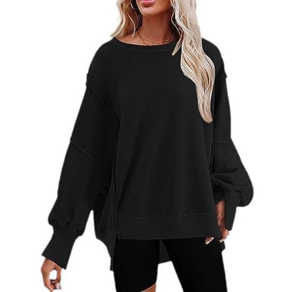 Damen Oversize Sweatshirt mit ballonartigen Ärmeln Stalluxe
