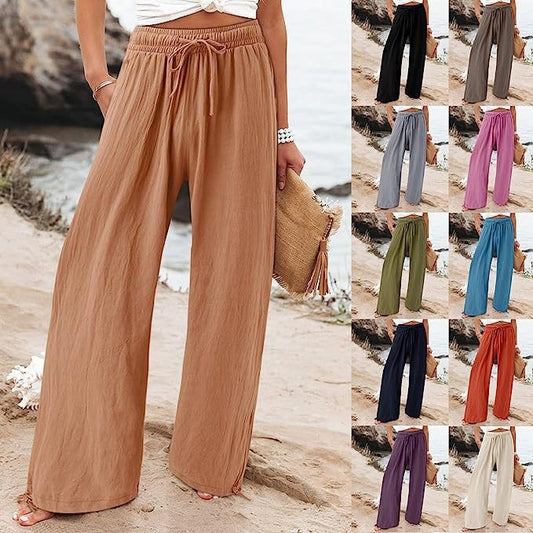 Damenweite und luftig fallende Sommerhose Stalluxe