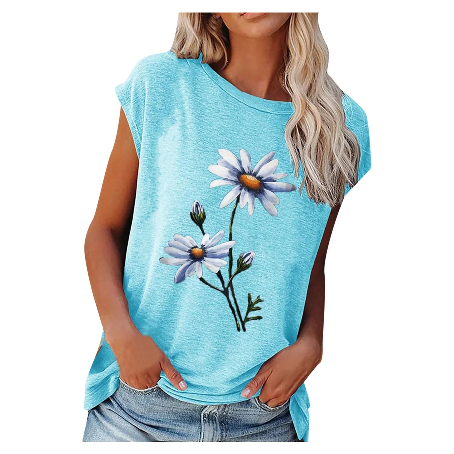 Damen Entspanntes Sommeroberteil mit floralem Design Stalluxe