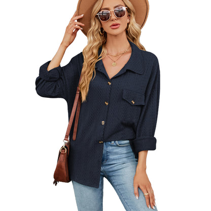 Damen lässige Overshirt mit strukturiertem Design Stalluxe