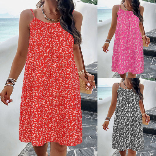 Damen Lässiges Lockeres Sommerkleid Stalluxe